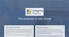 Desktop Screenshot of integrityplastics.co.uk